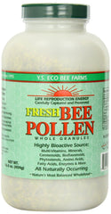 Front view of Fresh Bee Pollen Whole Granules 16 oz