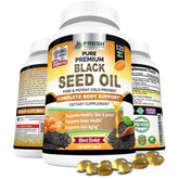 Fresh Healthcare Black Seed Oil Capsules bottle labeled 1300mg