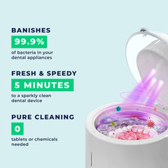 Compact travel-friendly design of the cleaning pod