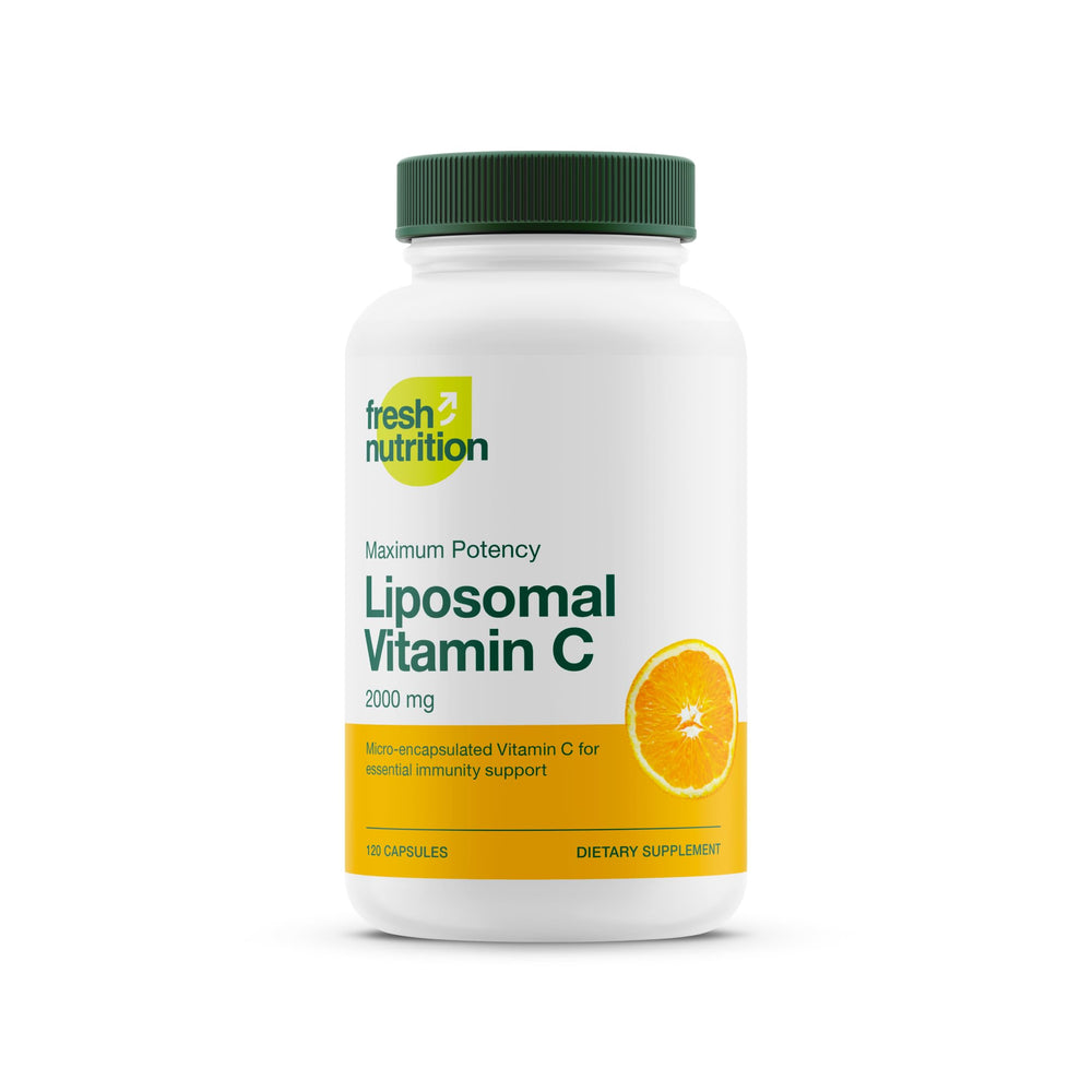 Fresh Nutrition Liposomal Vitamin C 2000mg bottle with scoop