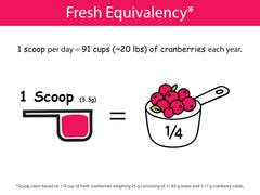 Fresh organically grown cranberries