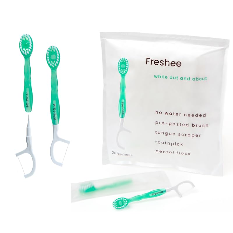 Freshee Bead 5-in-1 disposable toothbrush product shot