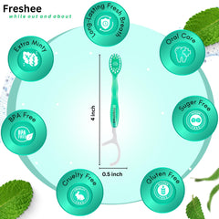 Freshee Bead floss and toothpick feature