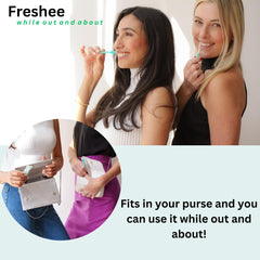 Individually wrapped Freshee Bead disposable toothbrush