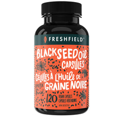 Hero shot of Freshfield Black Seed Oil 120 capsules bottle