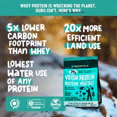 Freshfield vegan protein powder creates a creamy smoothie with no gritty texture.