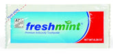 Freshmint ADA Accepted toothpaste packets packaging, 250-count
