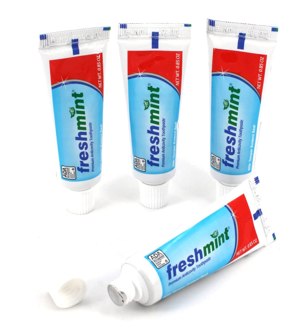 Freshmint toothpaste for hotels spas and resort guest amenities