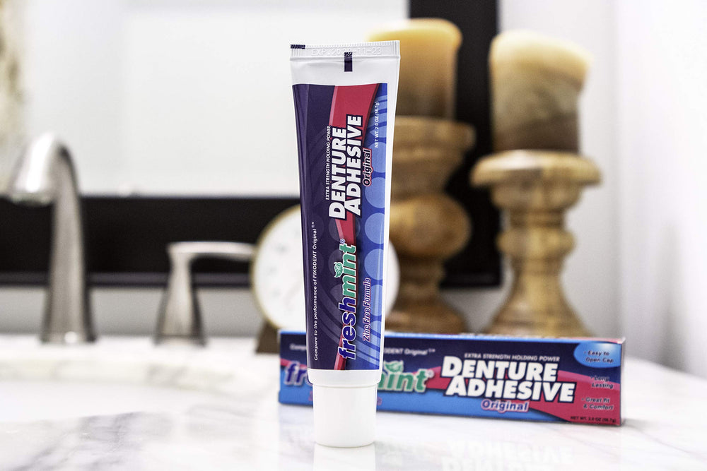 Zinc-free denture adhesive with natural beeswax 2 oz