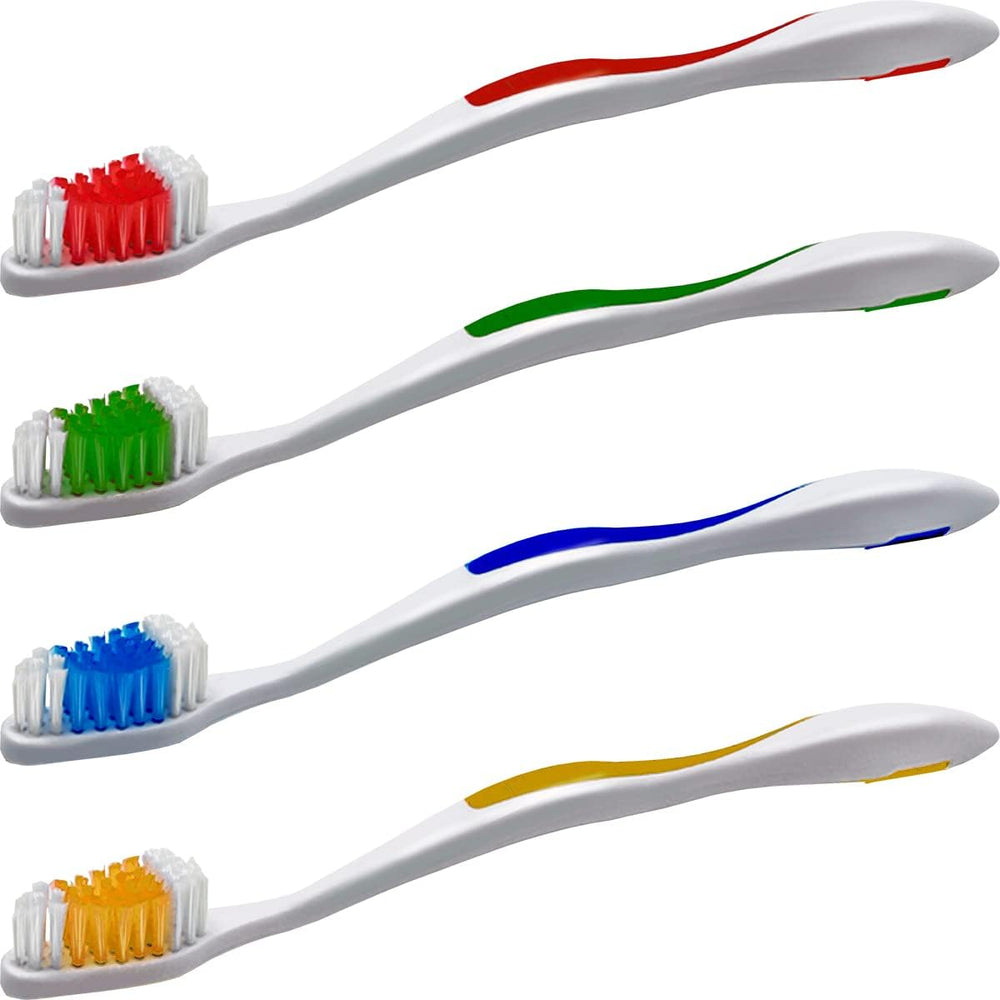 FreshX Orazen toothbrush 12-count close-up of bi-level bristles