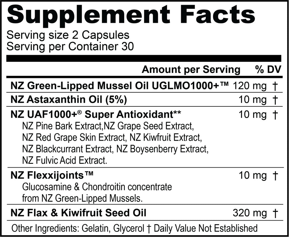 Close-up of FREZZOR Omega-3 Black soft gels