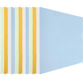 Frienda oversized microfiber cleaning cloths 12x12 inches in green, yellow, blue, and light gray