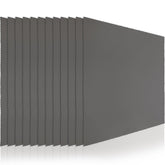 Frienda 12-pack oversized microfiber cleaning cloths in gray, 12 x 12 inches