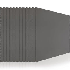 Frienda 12-pack oversized microfiber cleaning cloths in gray, 12 x 12 inches