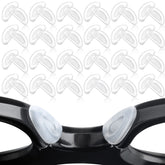24 pairs of clear silicone anti-slip eyeglass nose pads