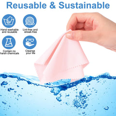 Cleaning cloths suitable for camera lens and coated optics