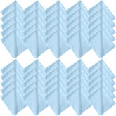 Blue microfiber cleaning cloth for glasses, 6x7 inches