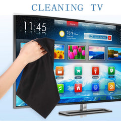 Cloths cleaning a computer monitor without scratches