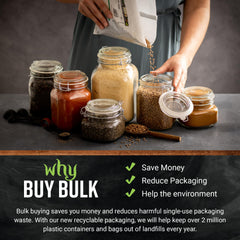 Bulk recyclable packaging for psyllium powder