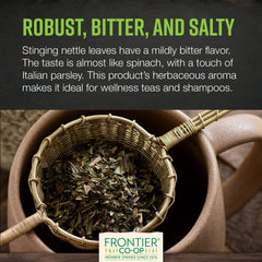 Nettle leaf bulk used for tea, soup, and skincare