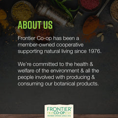 Frontier Co-op nettle leaf 1lb packaging — back label