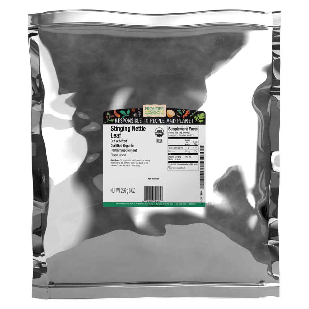 Frontier Co-op Organic Stinging Nettle Leaf 1lb bulk bag