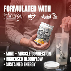 FRONTLINE FORMULATIONS Gauntlet label close-up highlights 600mg Alpha GPC and 300mg L-Theanine focus.