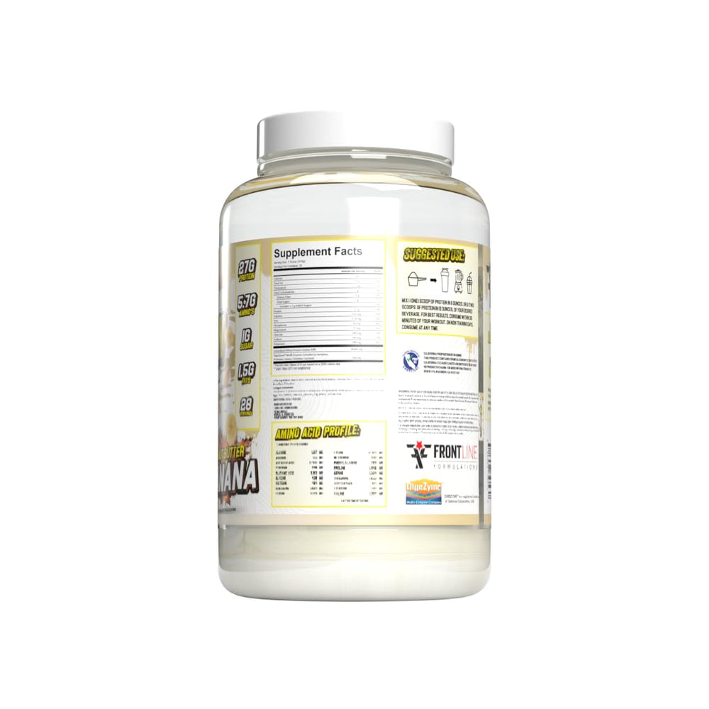 Infographic showing fast absorption and 25 g protein per serving