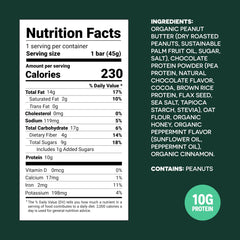 FROPRO Mint bar closeup highlighting clean, plant-based ingredients.