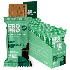 FROPRO Mint bar pack on shelf for convenient daily protein.