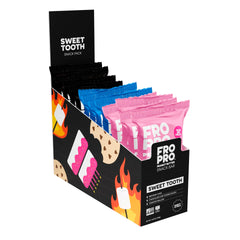 FROPRO sweet-tooth-sampler bar pack close-up for on-the-go energy.