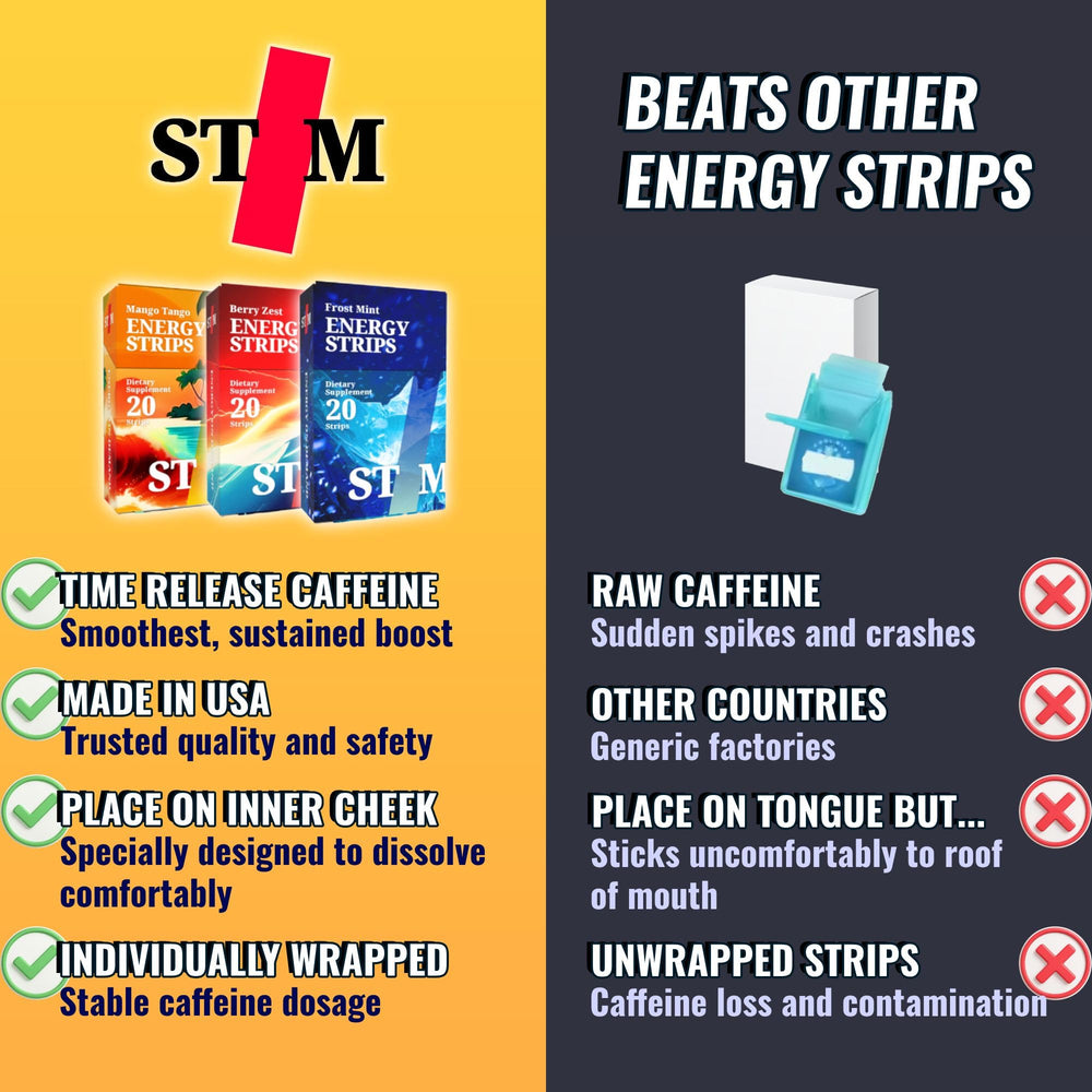 Close-up of Frost Mint Energy Strips packaging
