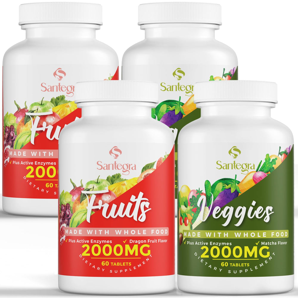 2000 mg Fruit and Veggies supplement bottle front