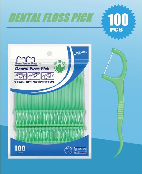 200-piece floss sticks bagged packaging