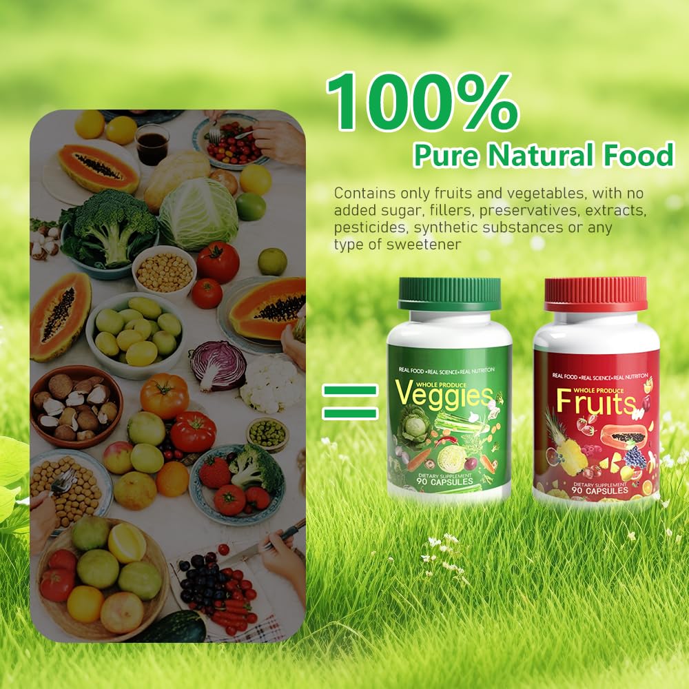 Natural whole foods blend highlighting 30+ superfoods