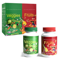 Fresh berries, citrus, and leafy greens representing the 30+ superfoods