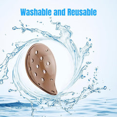 Plastic eye shield providing no pressure and eye protection
