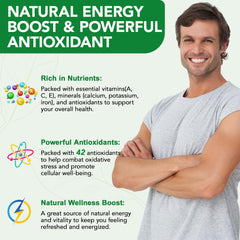 Close-up of 800mg Moringa extract per serving label