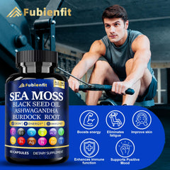 Vegan, organic Irish sea moss capsules