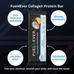 Fuel 4 Ever bar ingredients layout shows premium whole-food blends.