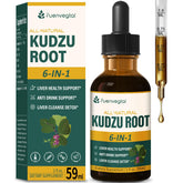Fuenvegtal Kudzu Root Extract Drops bottle highlights the liver-supporting herbal blend.