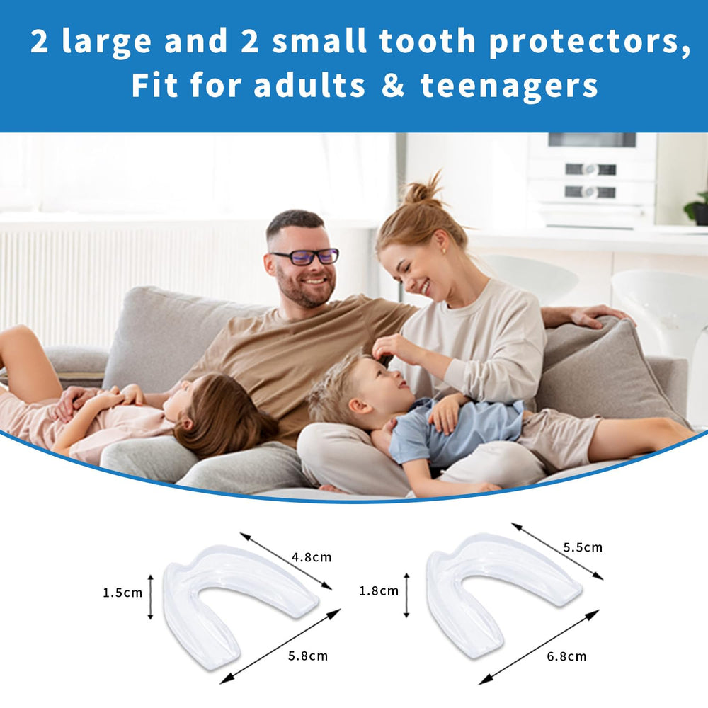 Moldable night guard with four size options