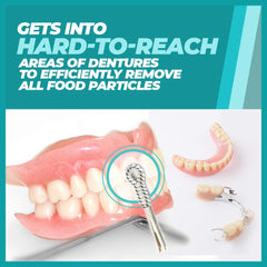 Dental Plate Brush cleaning dentures, dental plates and retainers