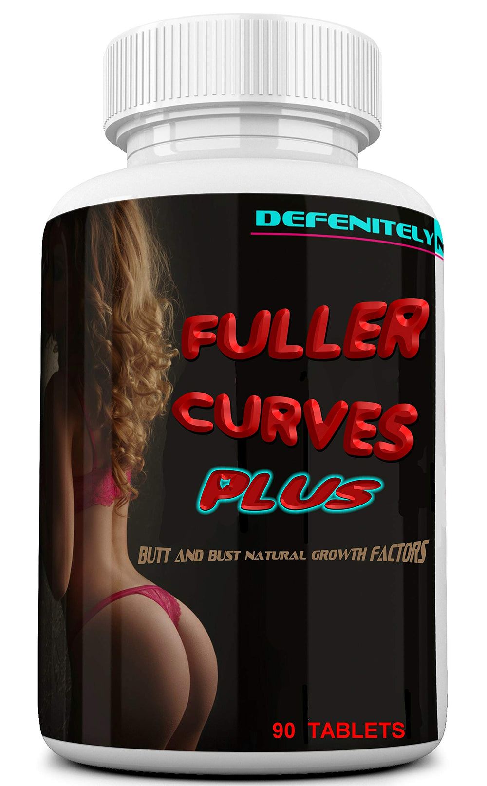 Fuller Curves Plus bottle and capsules on a clean surface