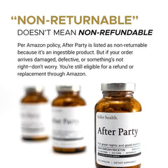 Three Fuller Health After Party DHM bottles together