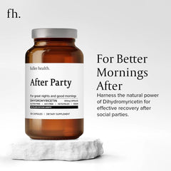 After Party bottle on a white background with 24 servings