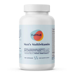 Front label view of the FullWell Men's Daily Multivitamin bottle