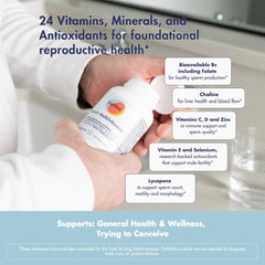 Nutrition facts panel close-up on the FullWell bottle