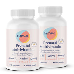 FullWell Prenatal Vitamins Lemon bottle