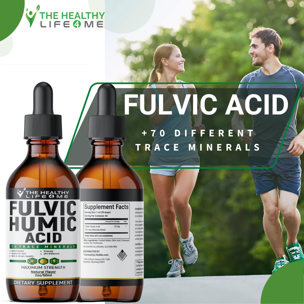 Antioxidant and detoxification concept with fulvic acid